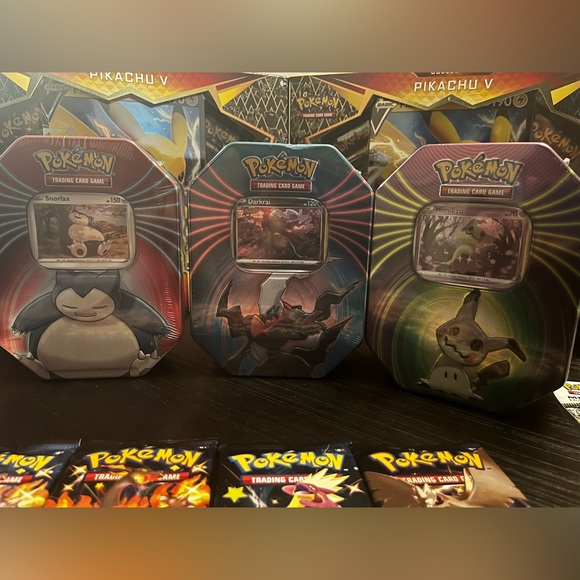 Pokemon Knockout Tins Snorlax etc. - 3 Booster Packs + Holo New Factory Sealed! - Picture 4 of 5
